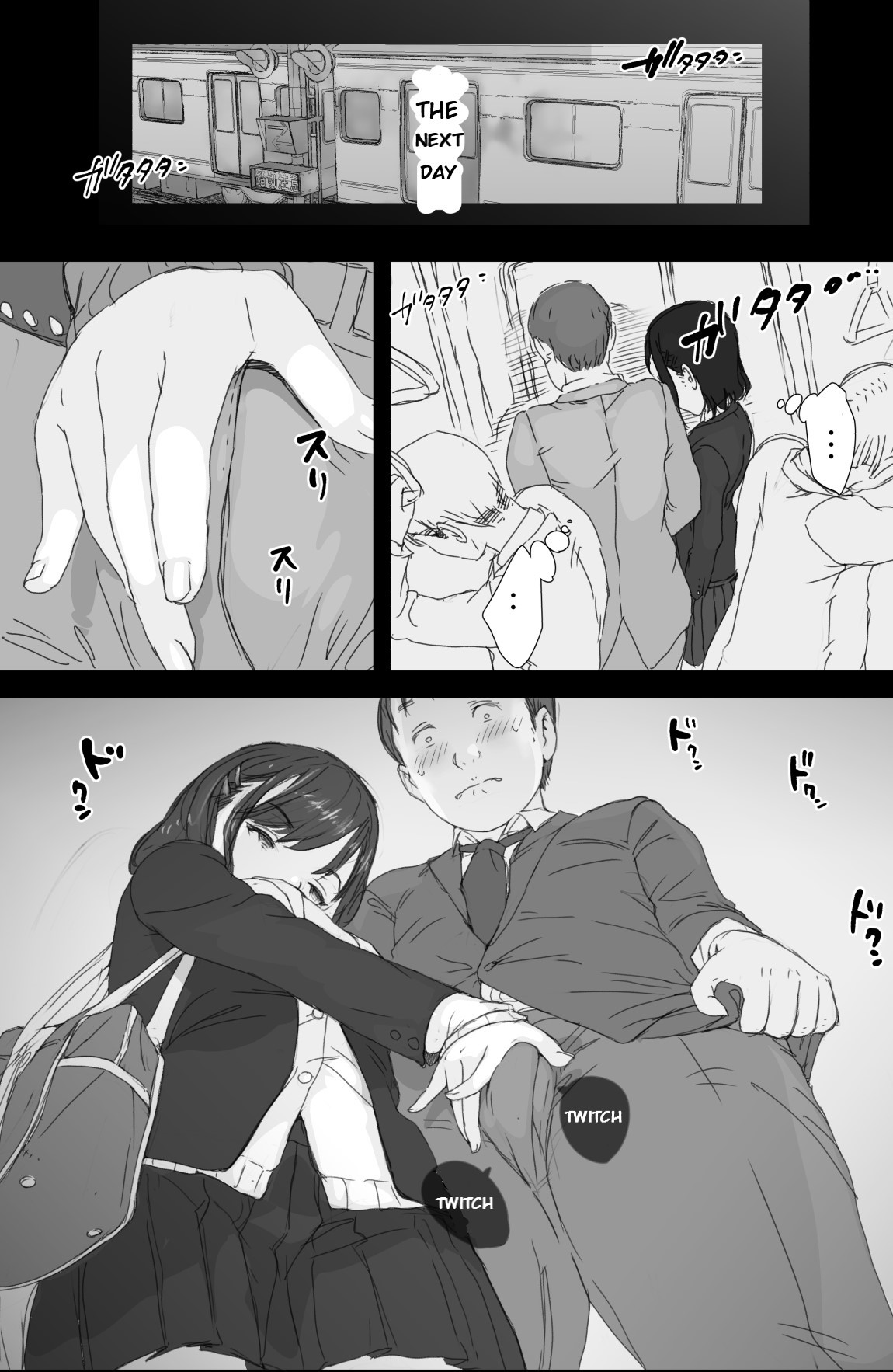 Hentai Manga Comic-The Girl On The Train Who Flashed Me Her Breasts Has Got Me Hot And Bothered-Read-15